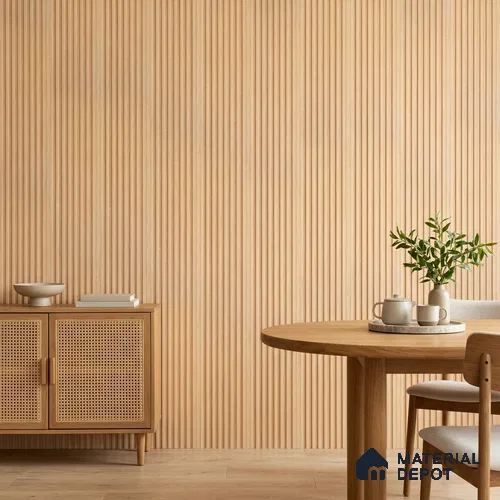Wooden Look PN 03398 9.5 ft x 4.8 inch Charcoal Panel - 11 mm | Suitable for Feature Wall, TV Unit & Living Room | Width is Subjected to 5% Variation