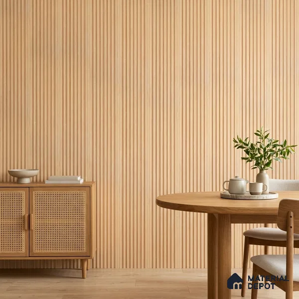 Wooden Look PN 03398 9.5 ft x 4.8 inch Charcoal Panel - 11 mm | Suitable for Feature Wall, TV Unit & Living Room | Width is Subjected to 5% Variation