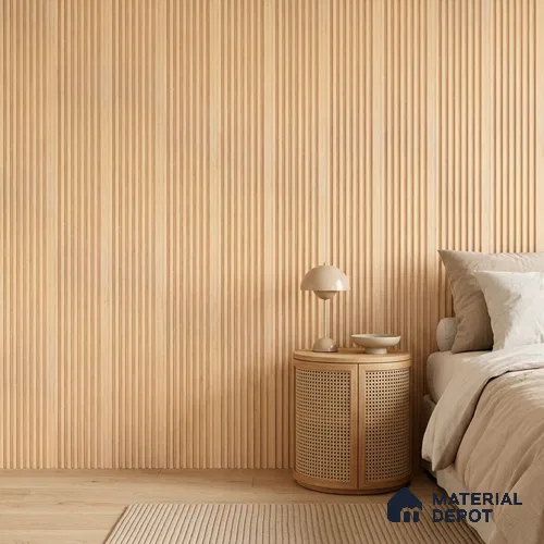 Wooden Look PN 03398 9.5 ft x 4.8 inch Charcoal Panel - 11 mm | Suitable for Feature Wall, TV Unit & Living Room | Width is Subjected to 5% Variation