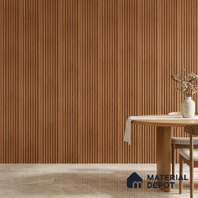Wooden Look PN 03399 9.5 ft x 4.8 inch Charcoal Panel - 11 mm | Suitable for Feature Wall, TV Unit & Living Room | Width is Subjected to 5% Variation