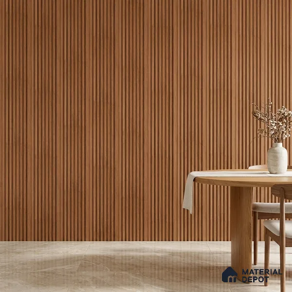Wooden Look PN 03399 9.5 ft x 4.8 inch Charcoal Panel - 11 mm | Suitable for Feature Wall, TV Unit & Living Room | Width is Subjected to 5% Variation