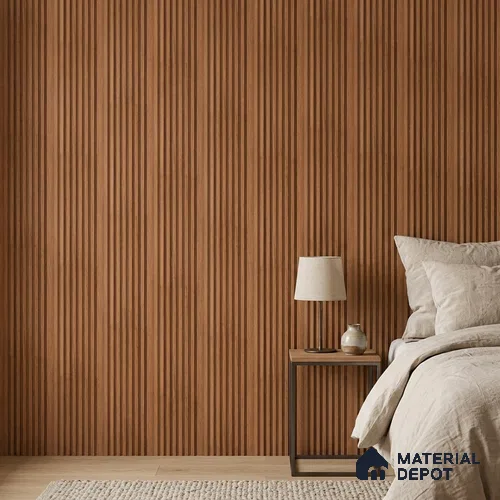 Wooden Look PN 03399 9.5 ft x 4.8 inch Charcoal Panel - 11 mm | Suitable for Feature Wall, TV Unit & Living Room | Width is Subjected to 5% Variation