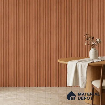 Wooden Look PN 03400 9.5 ft x 4.8 inch Charcoal Panel - 11 mm | Suitable for Feature Wall, TV Unit & Living Room | Width is Subjected to 5% Variation