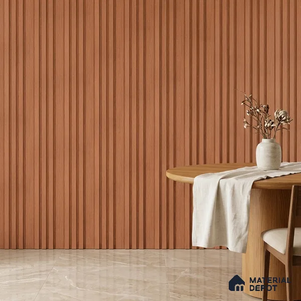 Wooden Look PN 03400 9.5 ft x 4.8 inch Charcoal Panel - 11 mm | Suitable for Feature Wall, TV Unit & Living Room | Width is Subjected to 5% Variation