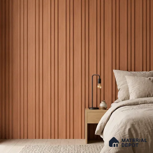 Wooden Look PN 03400 9.5 ft x 4.8 inch Charcoal Panel - 11 mm | Suitable for Feature Wall, TV Unit & Living Room | Width is Subjected to 5% Variation