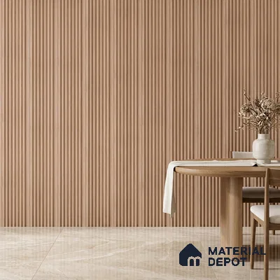 Wooden Look PN 03420 8 ft x 4.8 inch Charcoal Panel - 11 mm | Suitable for Feature Wall, TV Unit & Living Room | Width is Subjected to 5% Variation