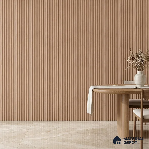 Wooden Look PN 03420 8 ft x 4.8 inch Charcoal Panel - 11 mm | Suitable for Feature Wall, TV Unit & Living Room | Width is Subjected to 5% Variation