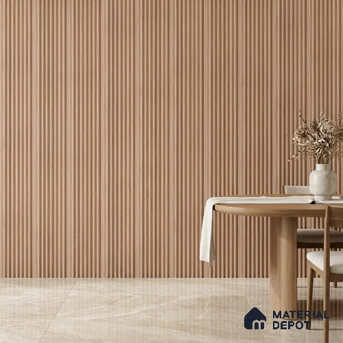 Wooden Look PN 03420 8 ft x 4.8 inch Charcoal Panel - 11 mm | Suitable for Feature Wall, TV Unit & Living Room | Width is Subjected to 5% Variation
