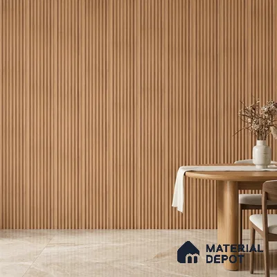 Wooden Look PN 03422 8 ft x 4.8 inch Charcoal Panel - 11 mm | Suitable for Feature Wall, TV Unit & Living Room | Width is Subjected to 5% Variation