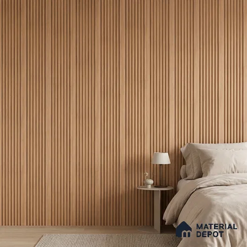 Wooden Look PN 03422 8 ft x 4.8 inch Charcoal Panel - 11 mm | Suitable for Feature Wall, TV Unit & Living Room | Width is Subjected to 5% Variation