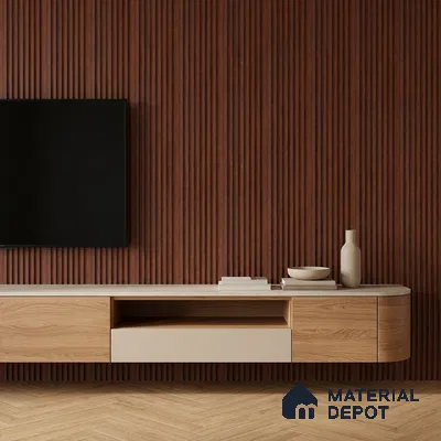 Wooden Look PN 03518 9.5 ft x 4.9 inch Charcoal Panel - 11 mm | Suitable for Feature Wall, TV Unit & Living Room | Width is Subjected to 5% Variation