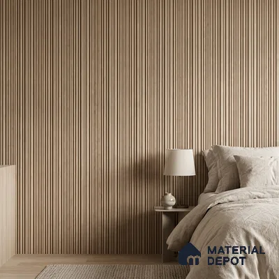 Cappuccino Beige Plain Colour Look PN 03540 9.5 ft x 4.7 inch Charcoal Panel - 12 mm | Suitable for Feature Wall, TV Unit & Living Room | Width is Subjected to 5% Variation