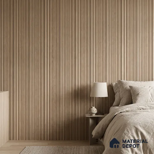Cappuccino Beige Plain Colour Look PN 03540 9.5 ft x 4.7 inch Charcoal Panel - 12 mm | Suitable for Feature Wall, TV Unit & Living Room | Width is Subjected to 5% Variation