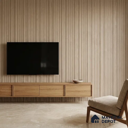 Mocha Brown Plain Colour Look PN 03545 9.5 ft x 4.7 inch Charcoal Panel - 12 mm | Suitable for Feature Wall, TV Unit & Living Room | Width is Subjected to 5% Variation