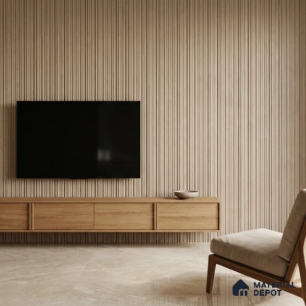 Mocha Brown Plain Colour Look PN 03545 9.5 ft x 4.7 inch Charcoal Panel - 12 mm | Suitable for Feature Wall, TV Unit & Living Room | Width is Subjected to 5% Variation