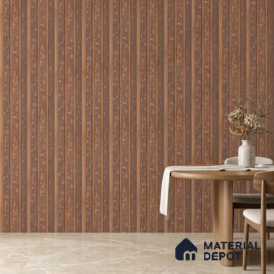 Mocha Brown Luxury Look PN 03560 9.5 ft x 4.8 inch Charcoal Panel - 11 mm | Suitable for Feature Wall, TV Unit & Living Room | Width is Subjected to 5% Variation