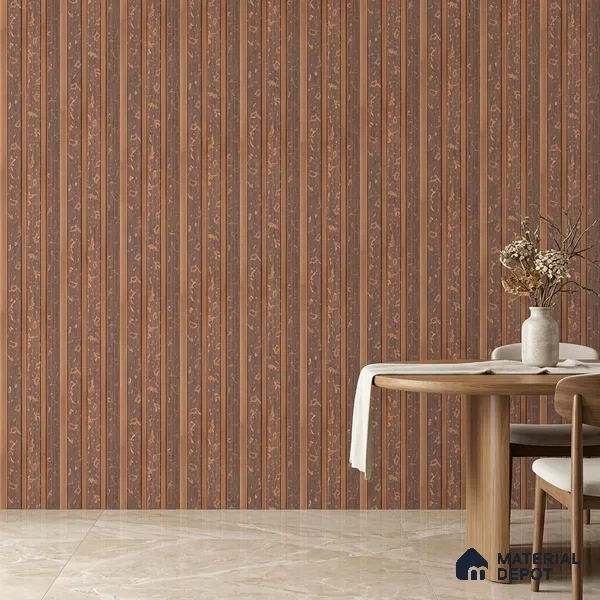 Mocha Brown Luxury Look PN 03560 9.5 ft x 4.8 inch Charcoal Panel - 11 mm | Suitable for Feature Wall, TV Unit & Living Room | Width is Subjected to 5% Variation