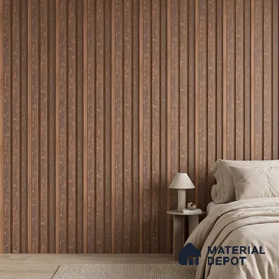 Mocha Brown Luxury Look PN 03560 9.5 ft x 4.8 inch Charcoal Panel - 11 mm | Suitable for Feature Wall, TV Unit & Living Room | Width is Subjected to 5% Variation