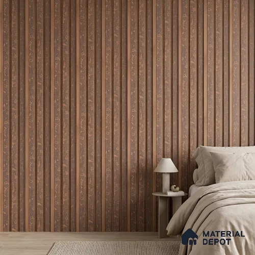 Mocha Brown Luxury Look PN 03560 9.5 ft x 4.8 inch Charcoal Panel - 11 mm | Suitable for Feature Wall, TV Unit & Living Room | Width is Subjected to 5% Variation