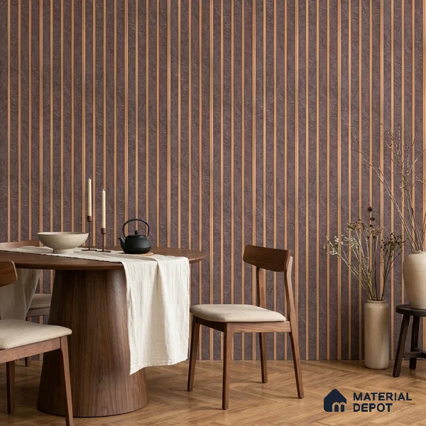 Cappucino Brown Stone Look PN 05546 8 ft x 6 inch Charcoal Panel - 7 mm | Suitable for Feature Wall, TV Unit & Living Room | Width is Subjected to 5% Variation