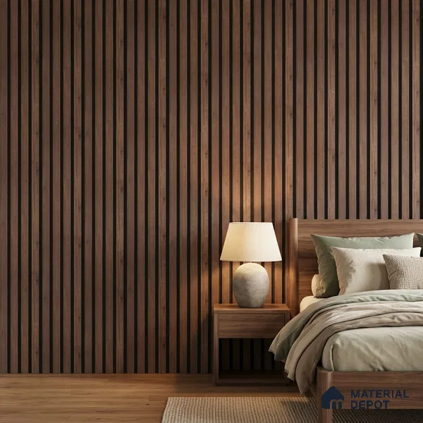 Wooden Look PN 05547 8 ft x 6 inch Charcoal Panel - 7 mm | Suitable for Feature Wall, TV Unit & Living Room | Width is Subjected to 5% Variation