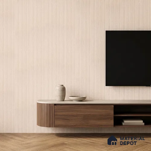 Wooden Look PN 05553 8 ft x 6 inch Charcoal Panel - 7 mm | Suitable for Feature Wall, TV Unit & Living Room | Width is Subjected to 5% Variation