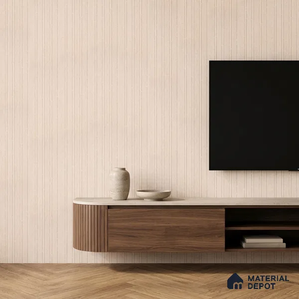 Wooden Look PN 05553 8 ft x 6 inch Charcoal Panel - 7 mm | Suitable for Feature Wall, TV Unit & Living Room | Width is Subjected to 5% Variation
