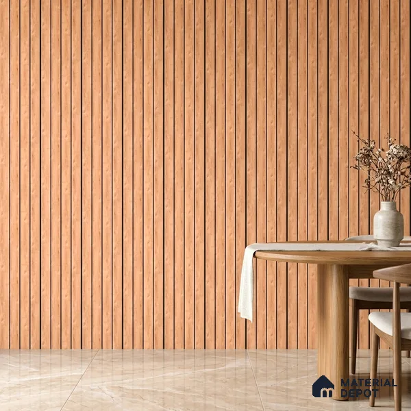 Wooden Look PN 05555 9.5 ft x 12 inch Charcoal Panel - 6 mm | Suitable for Feature Wall, TV Unit & Living Room | Width is Subjected to 5% Variation