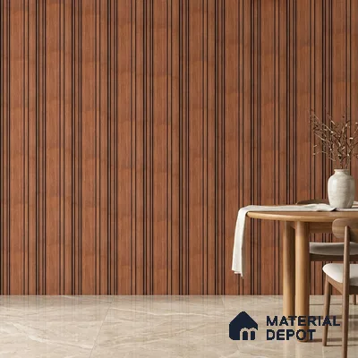 Wooden Look PN 05558 9.5 ft x 12 inch Charcoal Panel - 6 mm | Suitable for Feature Wall, TV Unit & Living Room | Width is Subjected to 5% Variation