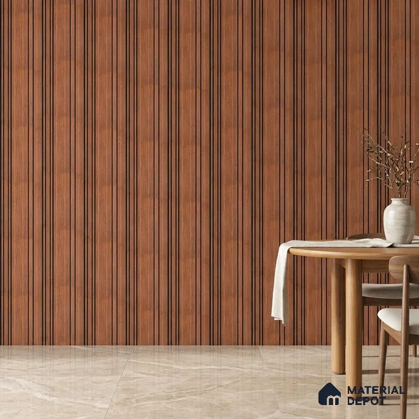Wooden Look PN 05558 9.5 ft x 12 inch Charcoal Panel - 6 mm | Suitable for Feature Wall, TV Unit & Living Room | Width is Subjected to 5% Variation