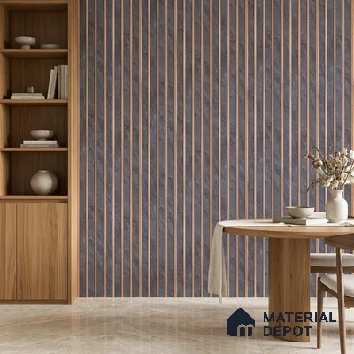 Dark Grey Stone Look PN 05635 8 ft x 6 inch Charcoal Panel - 7 mm | Suitable for Feature Wall, TV Unit & Living Room | Width is Subjected to 5% Variation