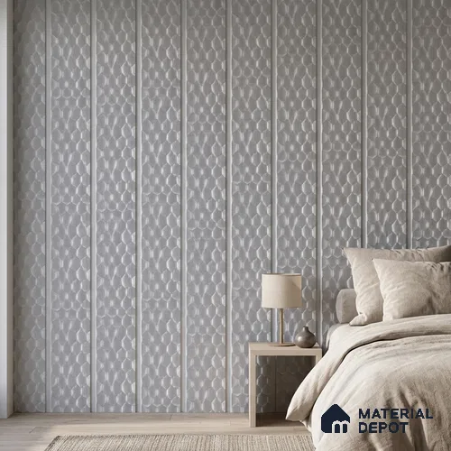 Cloud Grey Metallic Look PN 06073 9.5 ft x 4.7 inch Charcoal Panel - 7 mm | Suitable for Feature Wall, TV Unit & Living Room | Width is Subjected to 5% Variation