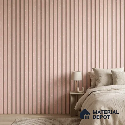 Baby Pink Luxury Look PN 06077 9.5 ft x 4.6 inch Charcoal Panel - 8 mm | Suitable for Feature Wall, TV Unit & Living Room | Width is Subjected to 5% Variation