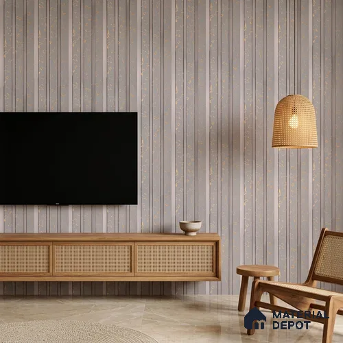 Cloud Grey Luxury Look PN 06081 9.5 ft x 4.6 inch Charcoal Panel - 8 mm | Suitable for Feature Wall, TV Unit & Living Room | Width is Subjected to 5% Variation