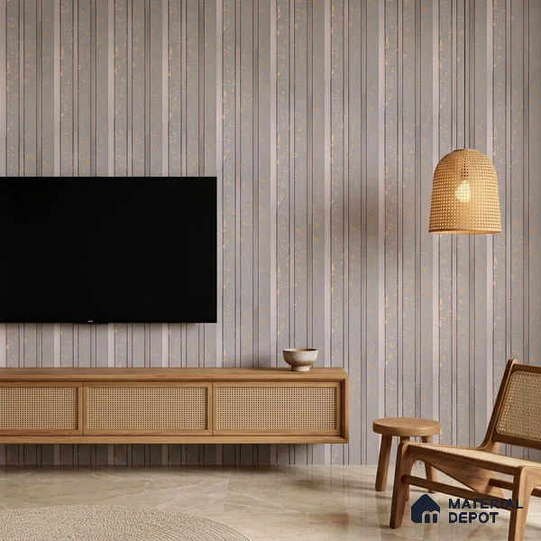 Cloud Grey Luxury Look PN 06081 9.5 ft x 4.6 inch Charcoal Panel - 8 mm | Suitable for Feature Wall, TV Unit & Living Room | Width is Subjected to 5% Variation