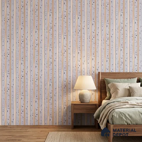 Light Grey Luxury Look PN 06082 9.5 ft x 4.6 inch Charcoal Panel - 8 mm | Suitable for Feature Wall, TV Unit & Living Room | Width is Subjected to 5% Variation
