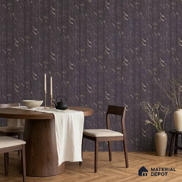 Graphite Grey Marble Look PN 06085 9.5 ft x 4.6 inch Charcoal Panel - 8 mm | Suitable for Feature Wall, TV Unit & Living Room | Width is Subjected to 5% Variation