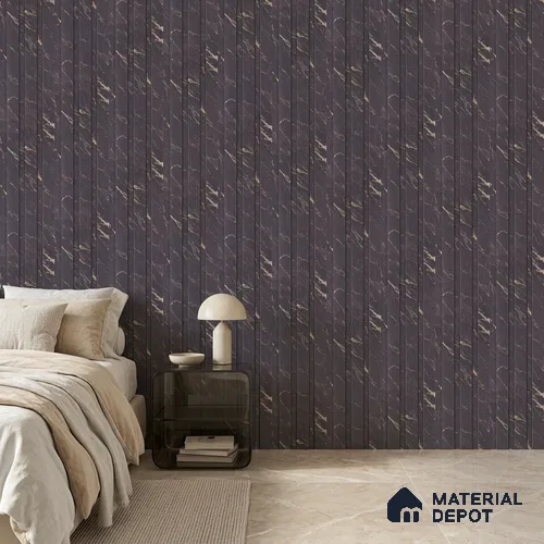 Graphite Grey Marble Look PN 06085 9.5 ft x 4.6 inch Charcoal Panel - 8 mm | Suitable for Feature Wall, TV Unit & Living Room | Width is Subjected to 5% Variation