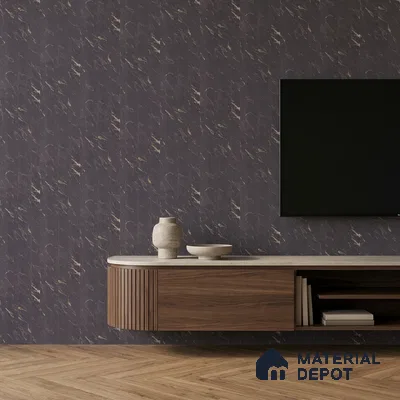 Graphite Grey Marble Look PN 06085 9.5 ft x 4.6 inch Charcoal Panel - 8 mm | Suitable for Feature Wall, TV Unit & Living Room | Width is Subjected to 5% Variation
