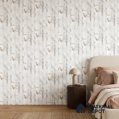 Ivory Pearl Marble Look PN 06086 9.5 ft x 4.6 inch Charcoal Panel - 8 mm | Suitable for Feature Wall, TV Unit & Living Room | Width is Subjected to 5% Variation