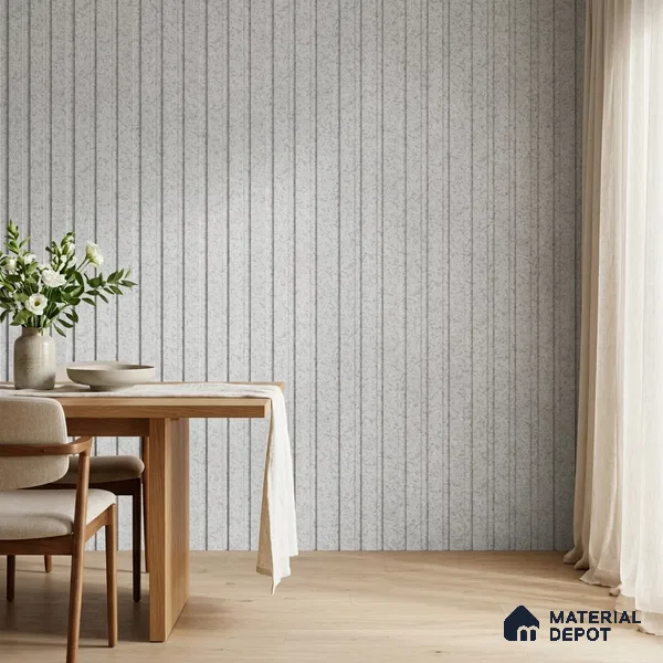 Light Grey Cement Look PN 06088 9.5 ft x 4.6 inch Charcoal Panel - 8 mm | Suitable for Feature Wall, TV Unit & Living Room | Width is Subjected to 5% Variation
