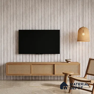 Dove Grey Stone Look PN 06089 9.5 ft x 4.6 inch Charcoal Panel - 8 mm | Suitable for Feature Wall, TV Unit & Living Room | Width is Subjected to 5% Variation