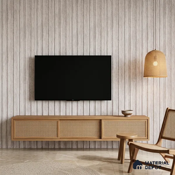 Dove Grey Stone Look PN 06089 9.5 ft x 4.6 inch Charcoal Panel - 8 mm | Suitable for Feature Wall, TV Unit & Living Room | Width is Subjected to 5% Variation