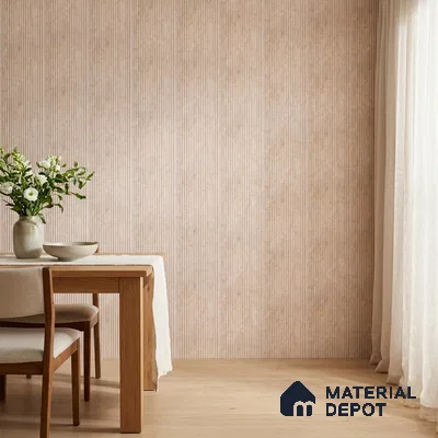Warm Beige Marble Look PN 06536 8 ft x 3.6 inch Charcoal Panel - 6 mm | Suitable for TV Unit, Living Room & Bedroom | Width is Subjected to 5% Variation