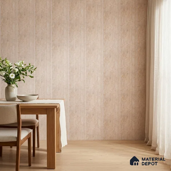 Warm Beige Marble Look PN 06536 8 ft x 3.6 inch Charcoal Panel - 6 mm | Suitable for TV Unit, Living Room & Bedroom | Width is Subjected to 5% Variation