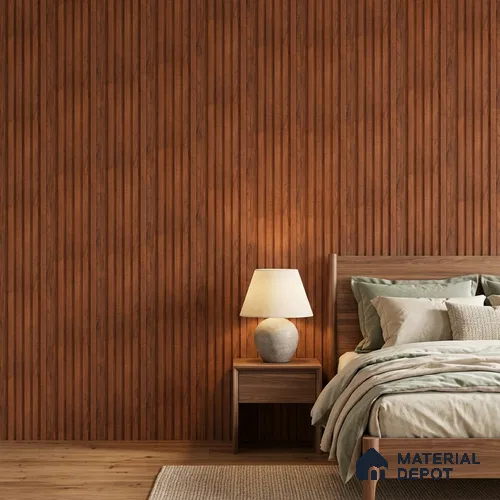 Wooden Look PN 06539 8 ft x 0.4 inch Charcoal Panel - 11 mm | Suitable for TV Unit, Living Room & Bedroom | Width is Subjected to 5% Variation