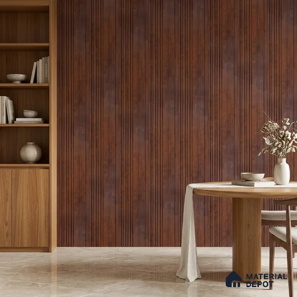 Wooden Look PN 06789 8 ft x 4.9 inch Charcoal Panel - 12 mm | Suitable for Living Room, Bedroom & TV Cabinet | Width is Subjected to 5% Variation