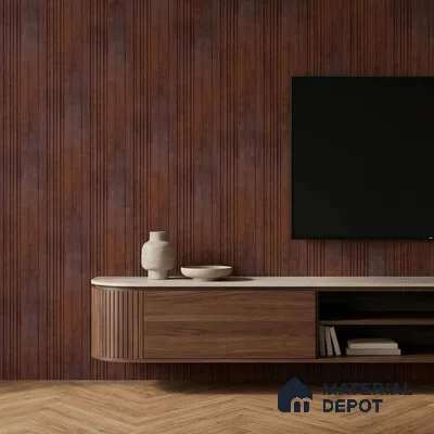 Wooden Look PN 06789 8 ft x 4.9 inch Charcoal Panel - 12 mm | Suitable for Living Room, Bedroom & TV Cabinet | Width is Subjected to 5% Variation