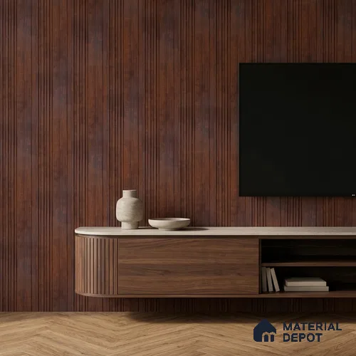 Wooden Look PN 06789 8 ft x 4.9 inch Charcoal Panel - 12 mm | Suitable for Living Room, Bedroom & TV Cabinet | Width is Subjected to 5% Variation