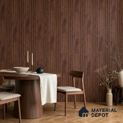 Wooden Look PN 06790 8 ft x 4.9 inch Charcoal Panel - 12 mm | Suitable for Living Room, Bedroom & TV Cabinet | Width is Subjected to 5% Variation